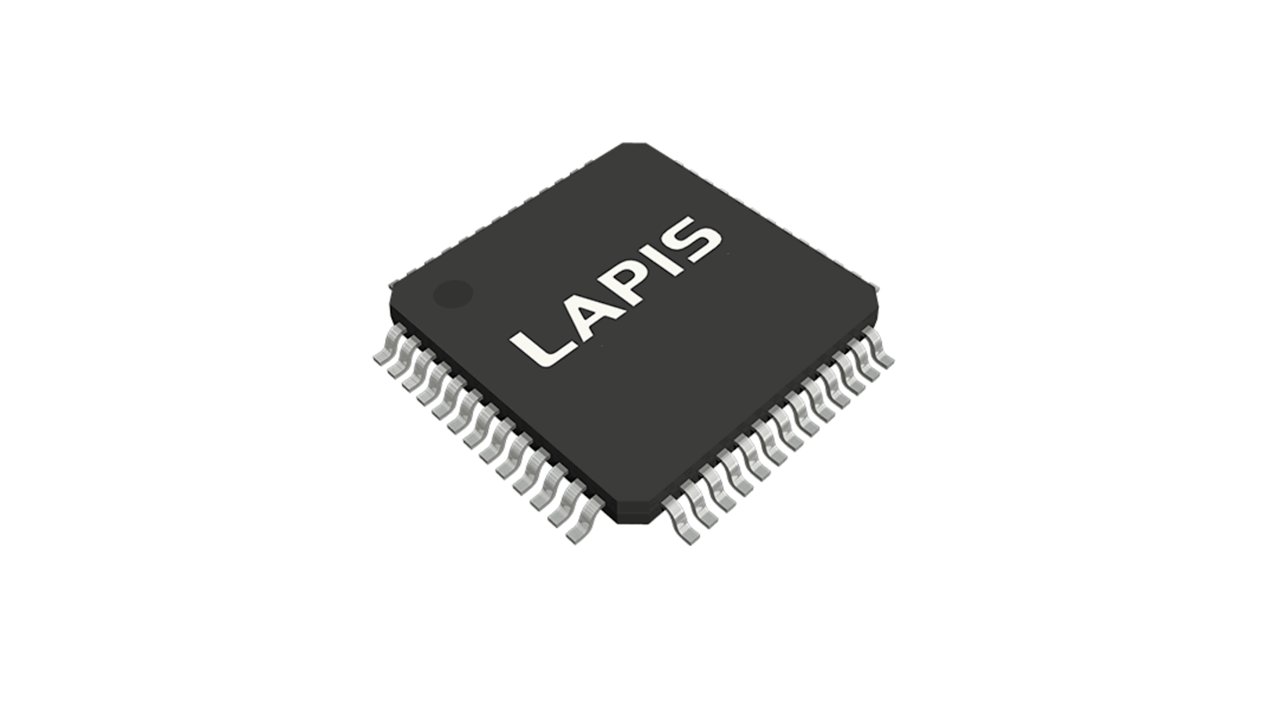 ROHM ML62Q2712-NNNTBZWBY, 16bit 16 bit MCU Microcontroller, ML62Q2712, 25MHz, 64 kByte Flash, 52-Pin TQFP