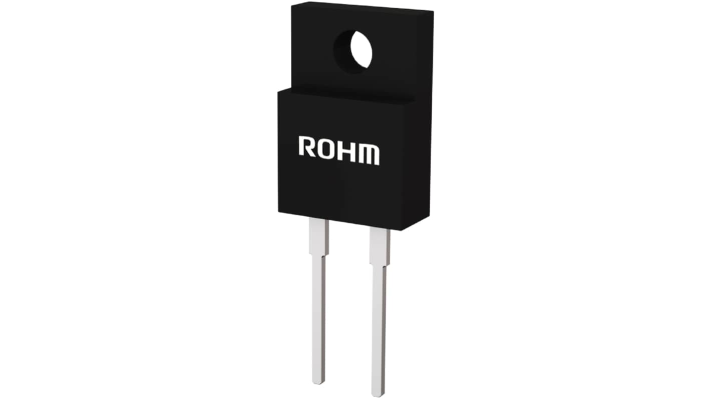 ROHM 600V 20A, Silicon Junction Diode, 2-Pin TO-220ACFP RFNL20TJ6SFHGC9