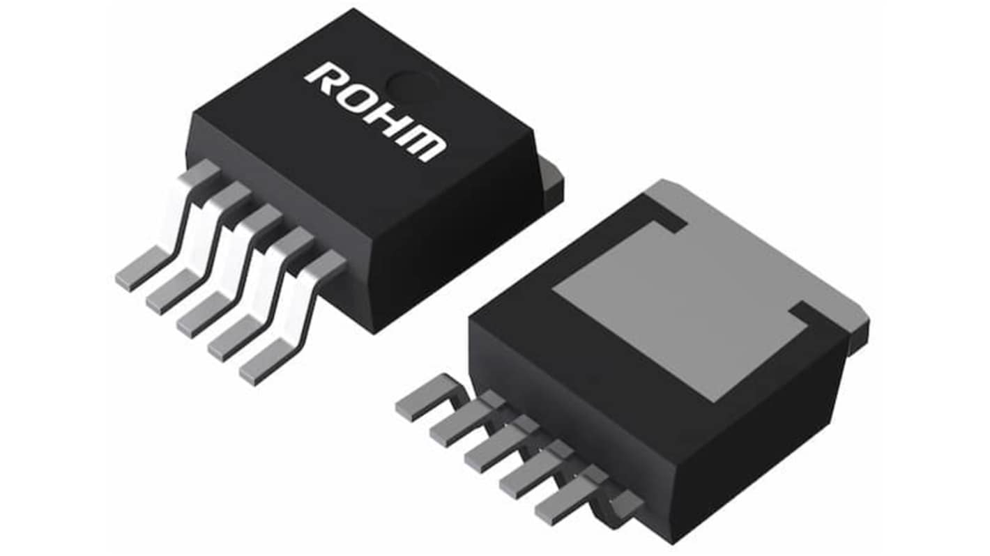 ROHM 低噪声LDO稳压芯片, 5V输出, 2A最大输出, 单路输出, TO263-5, 8针, ±1%精度