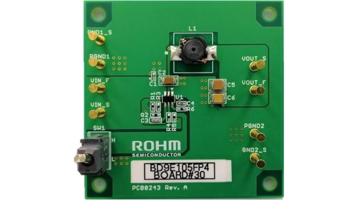 ROHM BD9E105FP4-EVK-001 Buck Converter for BD9E105FP4-Z for Single Channel Buck DC/DC Converter