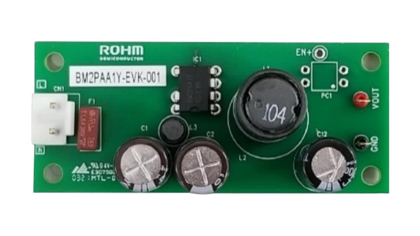 ROHM BM2PAA1Y-EVK-001, 降压转换器 评估测试板, BM2PAA1Y-Z芯片