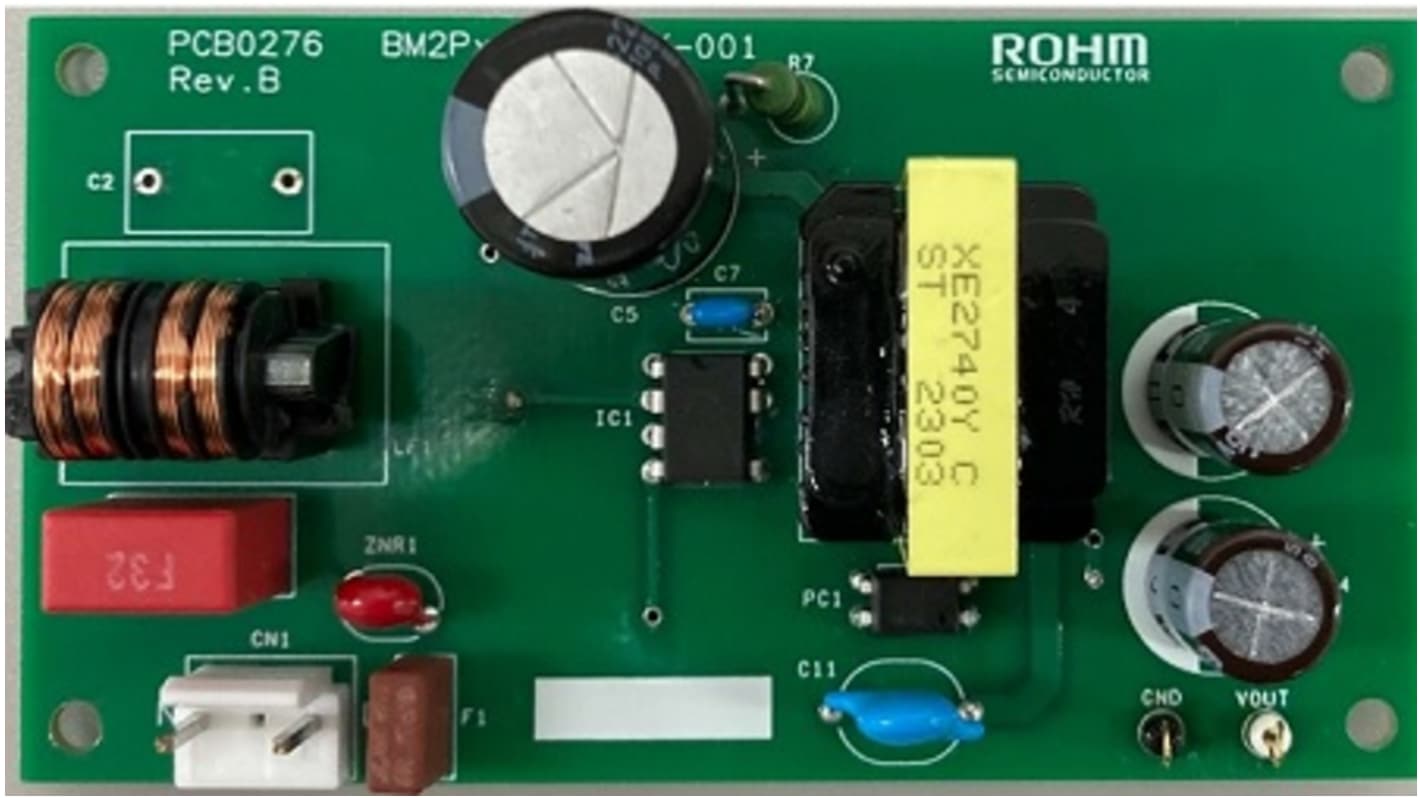 ROHM BM2P13B1J-EVK-001, 回扫转换器 评估测试板, BM2P13B1J芯片