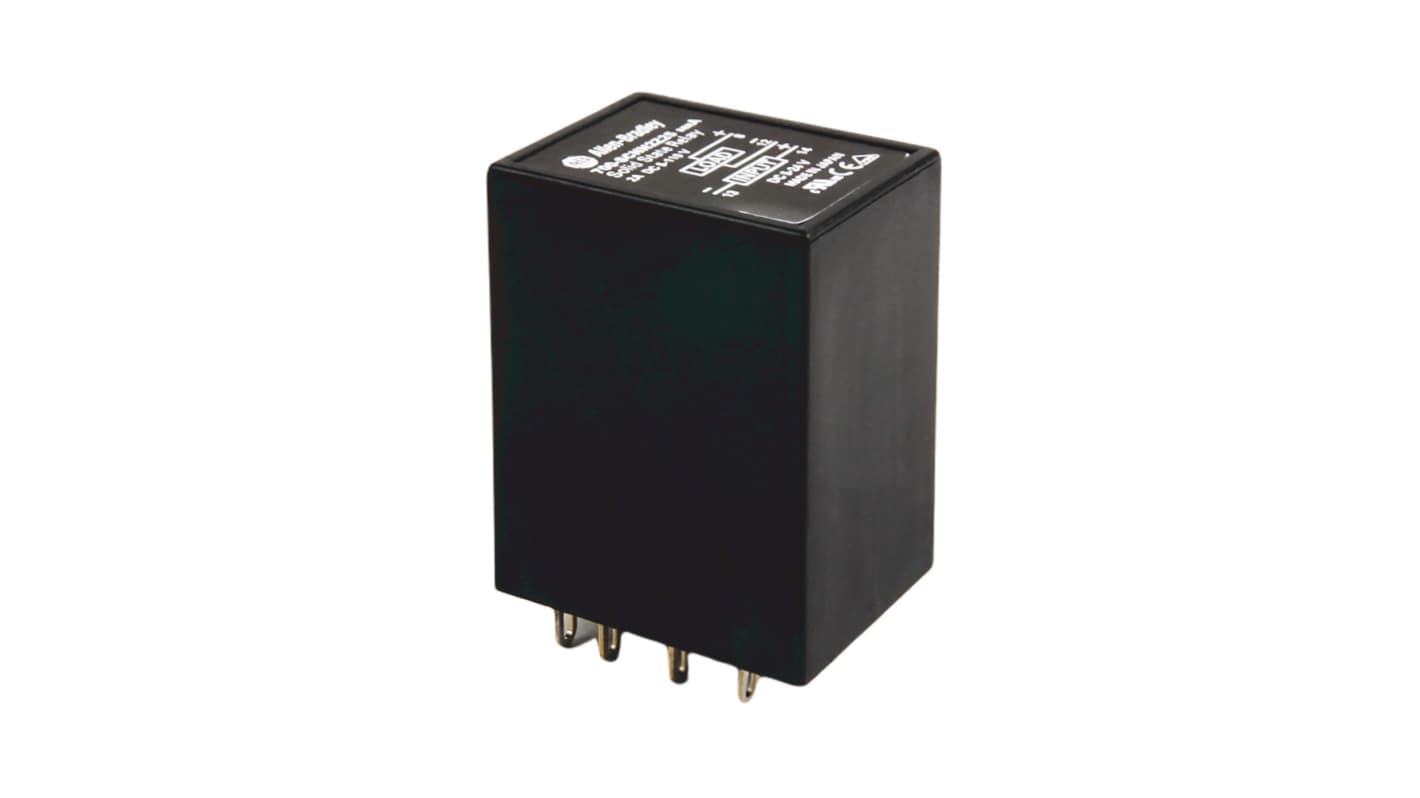Allen Bradley 700-SCNY Series DIN Rail Mount Timer Relay, 4 → 48V dc, 2-Contact, 0.1 to 10h, DPDT