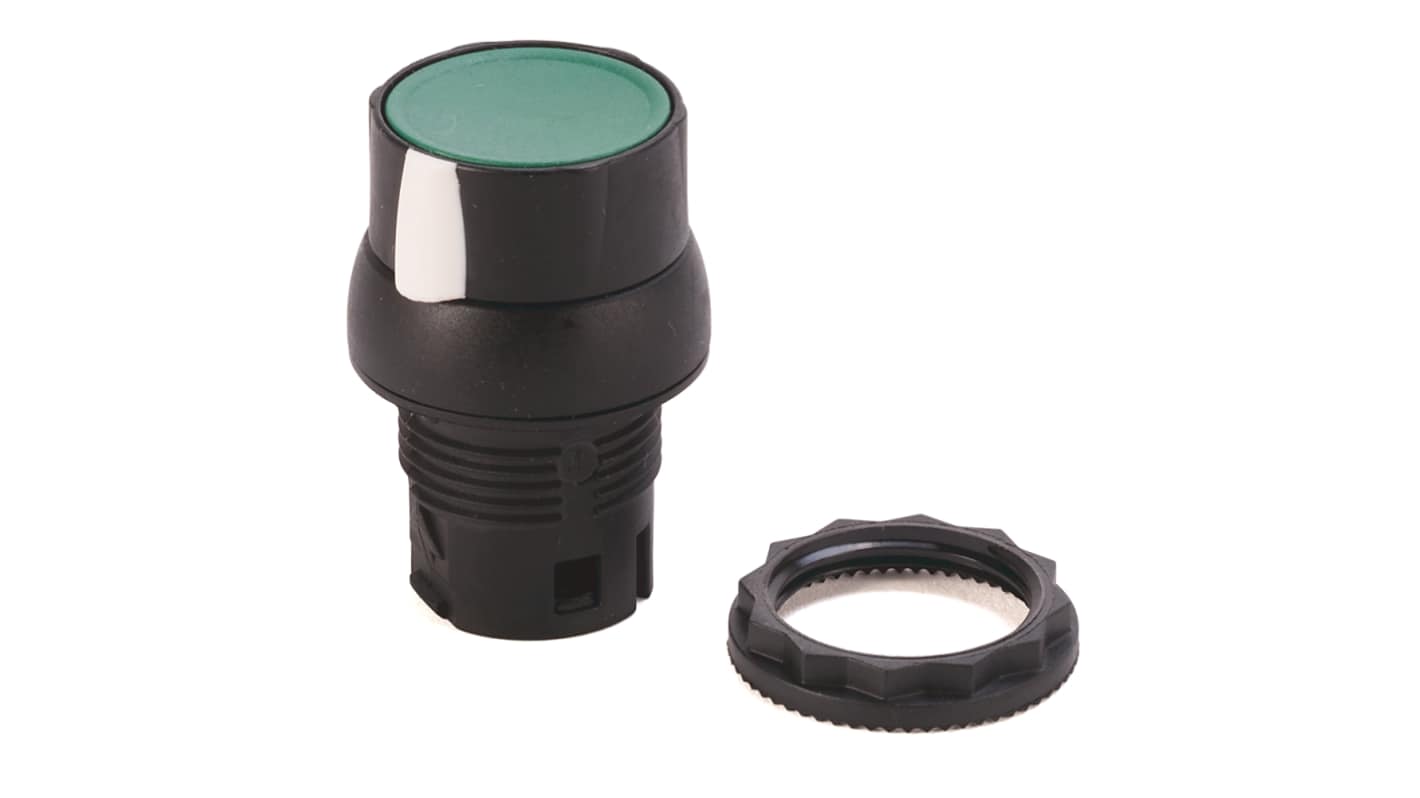 Allen Bradley 800FP Series Black, Green, White Push-In Push Button, 22.5mm Cutout, IP66