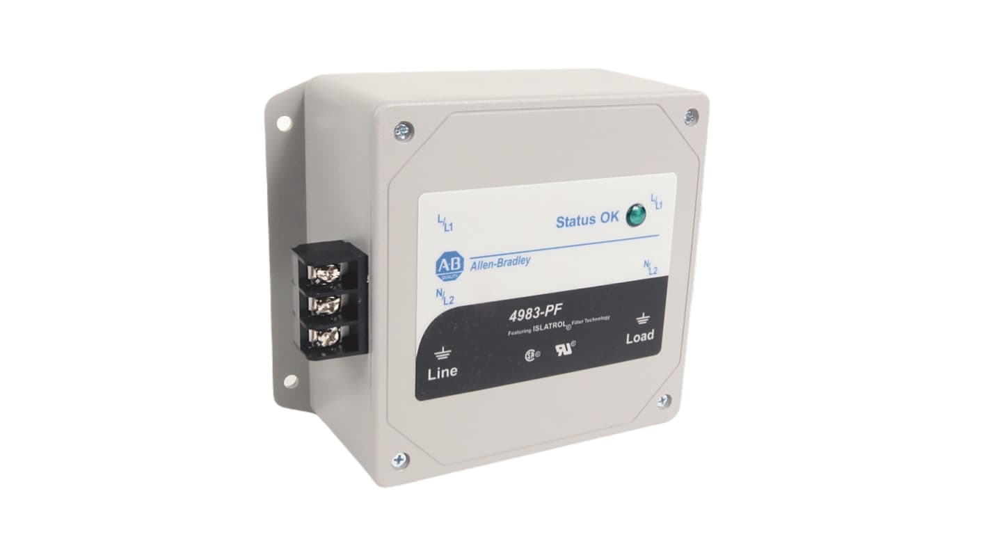 Allen Bradley, 4983-PF 2.5A 240 V 47 → 63Hz, Panel Mount Harmonic Filter, Screw
