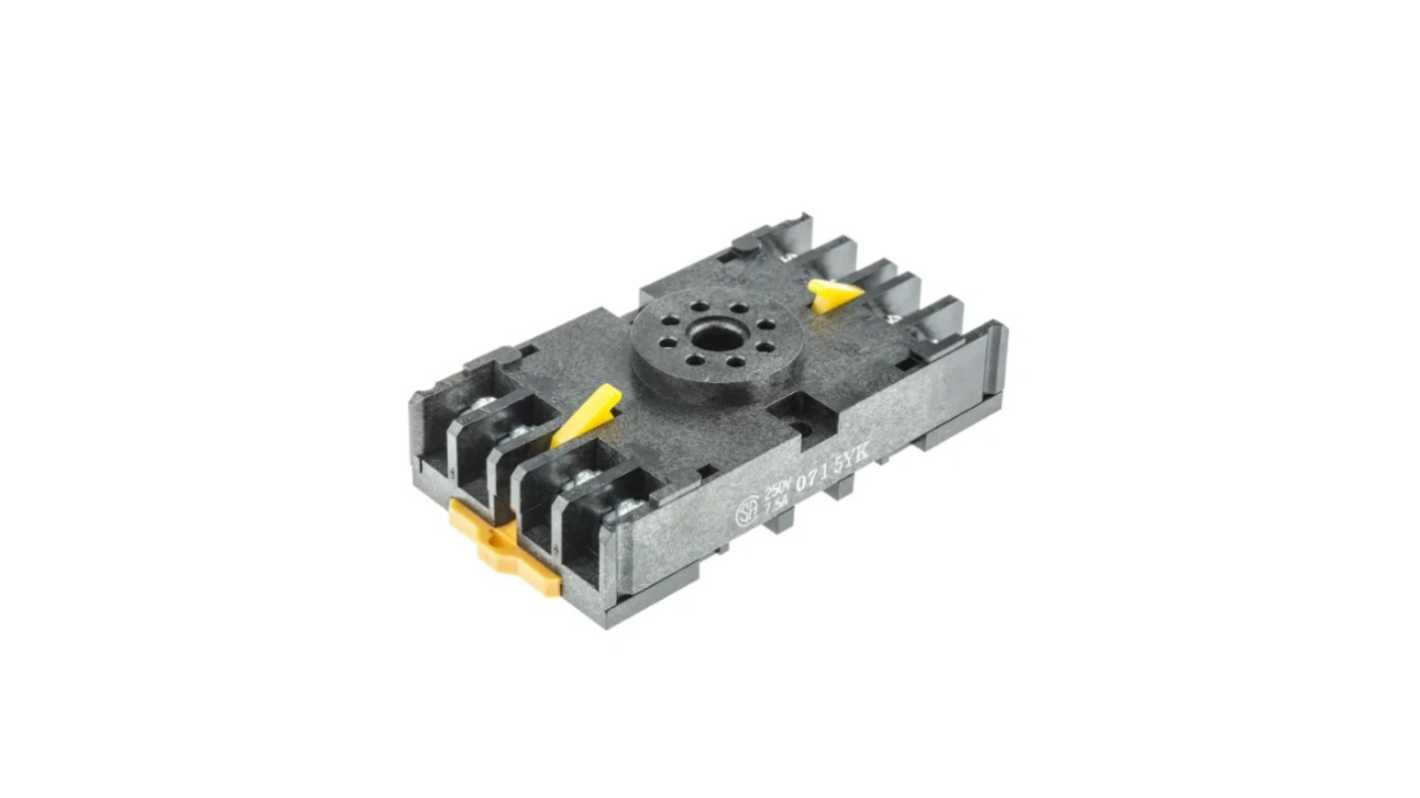 Omron CSM Commom Sockets 8 Pin Chassis Mount Relay Socket, for use with Relay