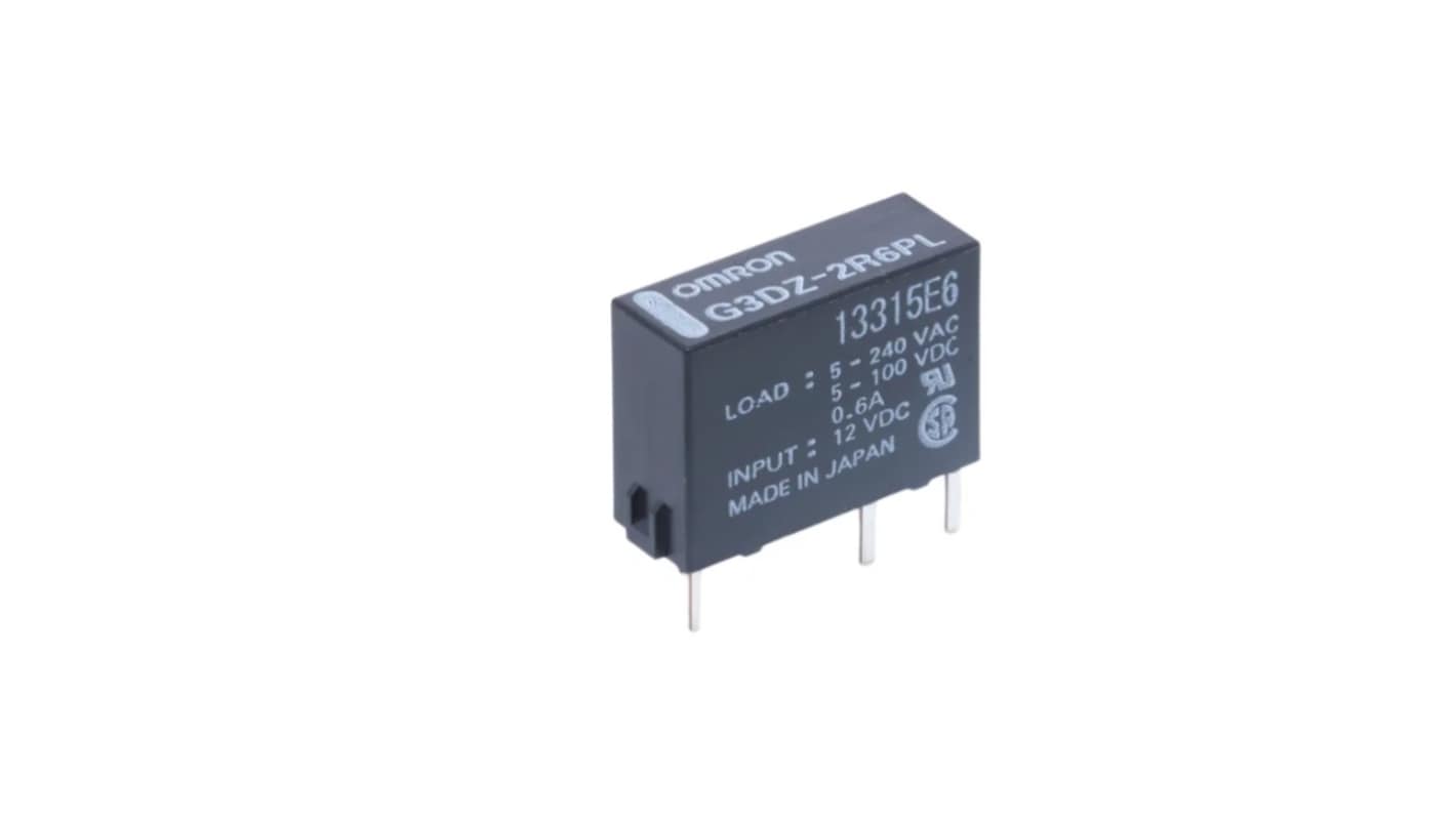 Omron G3DZ Series Solid State Relay, 2 A Load, PCB Mount, 26.4 V ac/dc Load, 24 V ac/dc Control