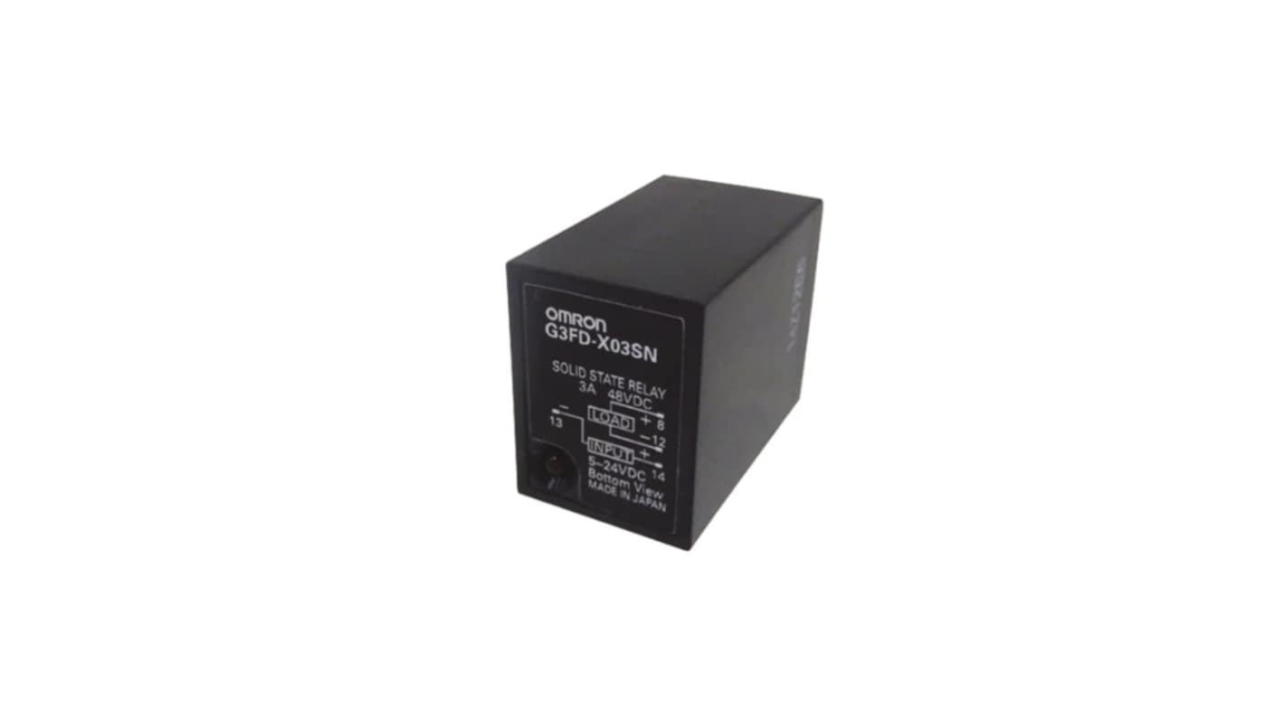 オムロン ソリッドステートリレー, 3 A, 240 V AC/DC, DINレール オムロン ソリッドステートリレー, 3 A, 240 V AC/DC, DINレール
