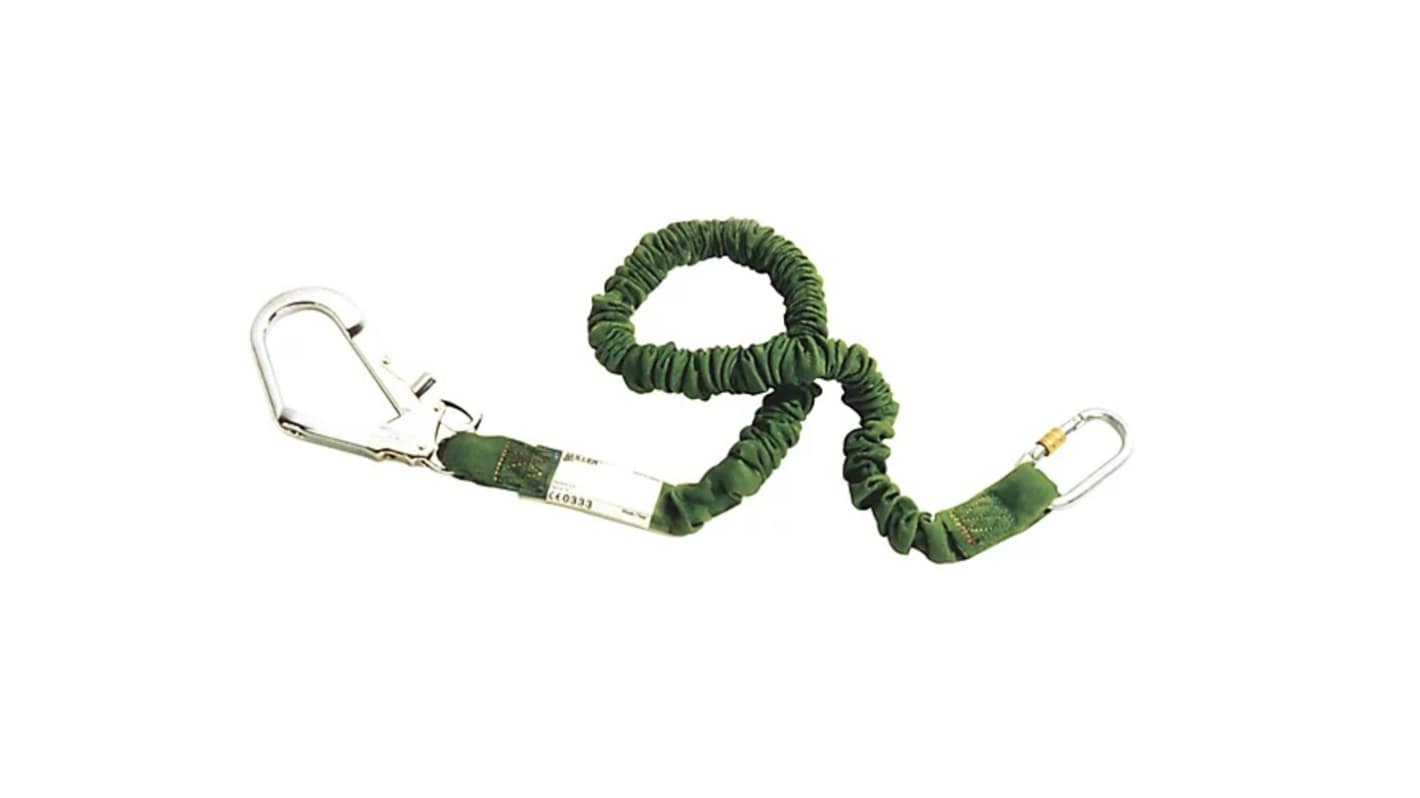 Honeywell Safety 2m Fall Arrest Shock Absorbing Lanyard Screw Gate Locking Carabiner Single