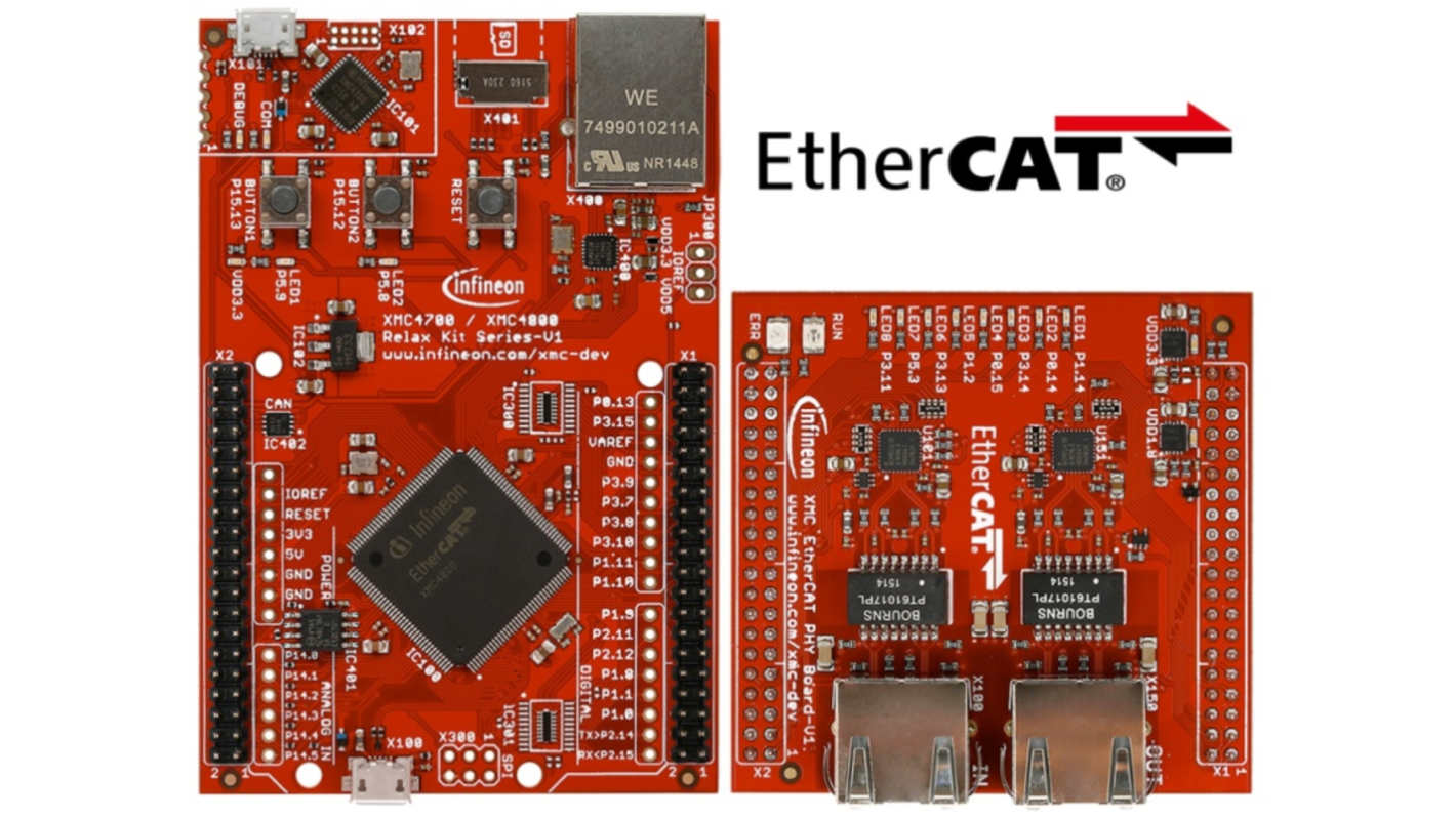 Infineon マイクロコントローラ, 評価ボード, Evaluation Board for XMC4000 Family, マイクロコントローラ, KITXMC48RLXECATV21TOBO1