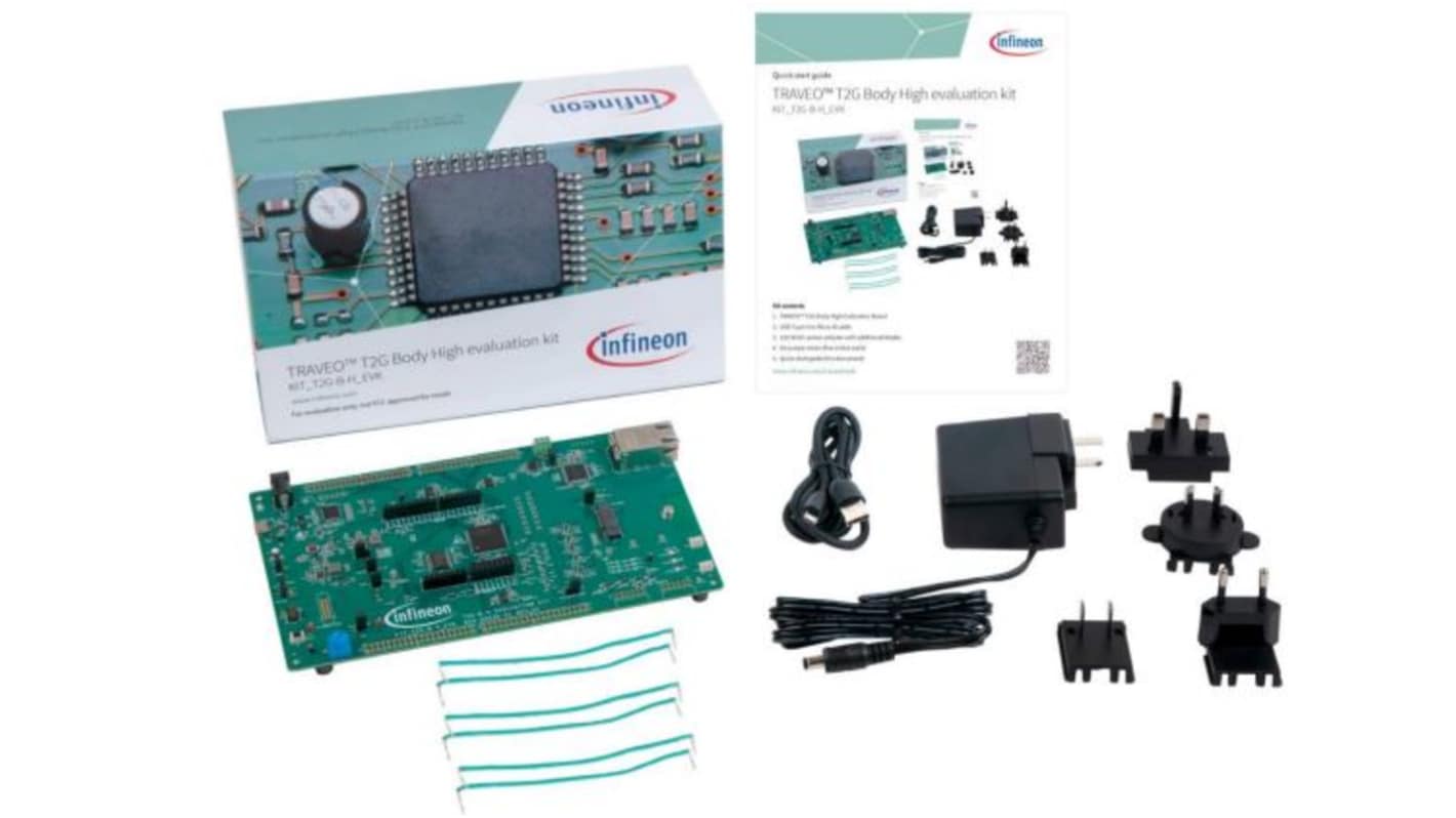 Infineon TRAVEO™ T2G单片机, PSoC内核, KIT_T2G-B-H_EVK TRAVEO T2G Body High Evaluation Kit
