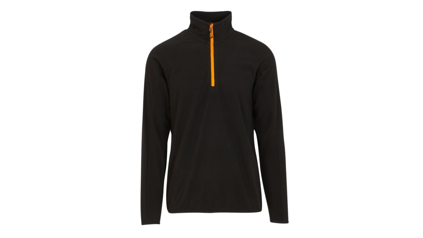 Regatta Professional TRF691 Black, Orange 100% Polyester Fleece Jacket S