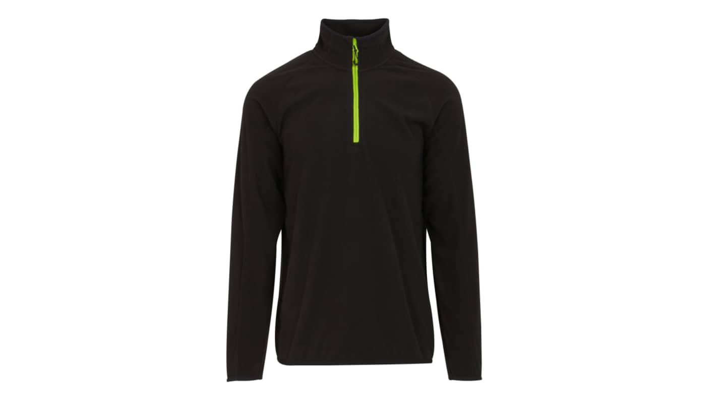 Giacca in pile Regatta Professional TRF691 per  Unisex, col. Nero/Lime, M, in 100% poliestere