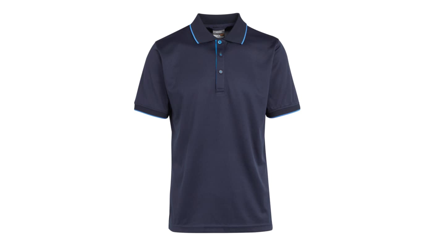 Regatta Professional Navy Blue Recycled Polyester Short Sleeve T-Shirt, EUR- 58 → 60