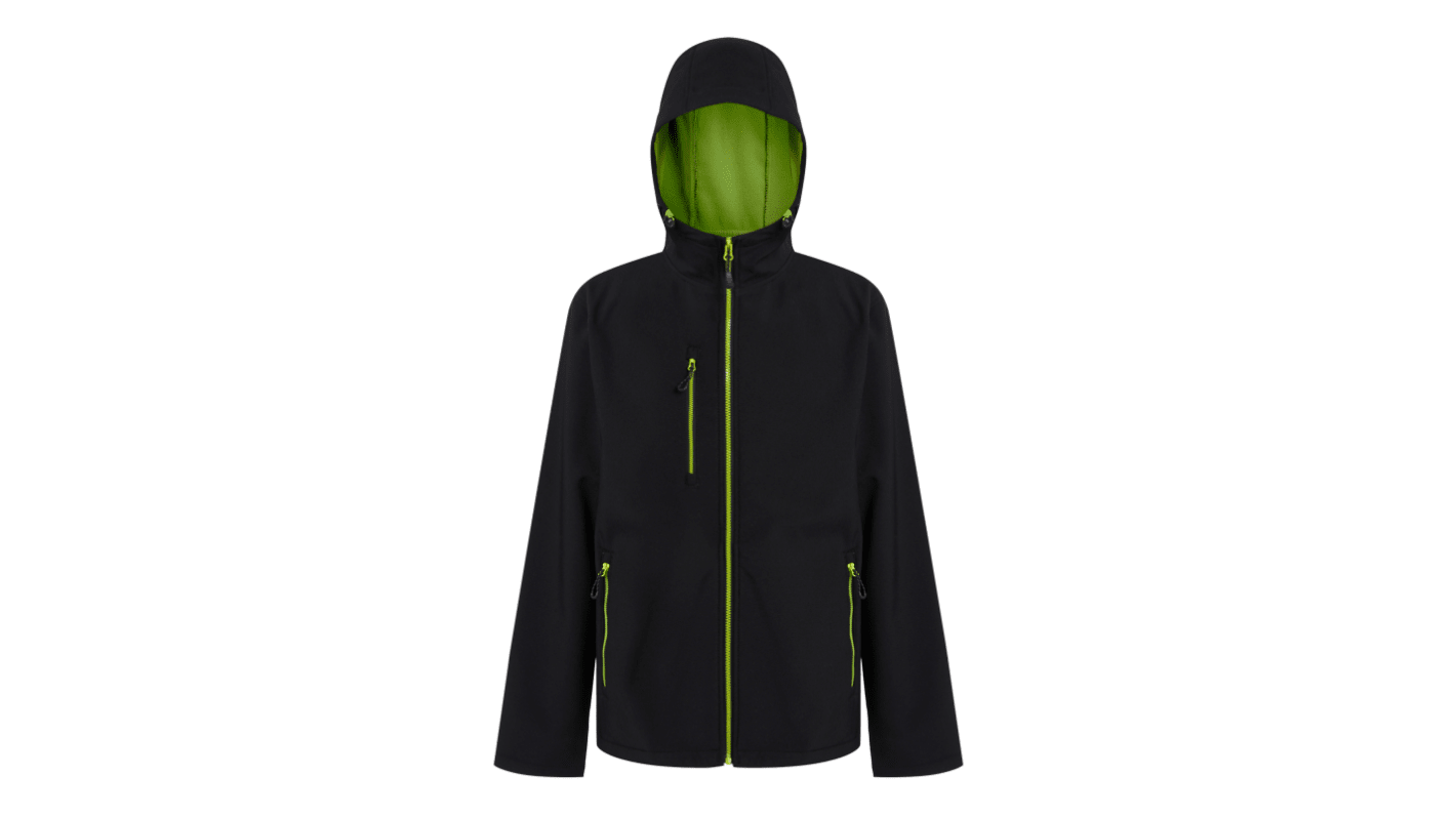 Regatta Professional TRA705 Black/Lime Softshell Jacket, XXXL