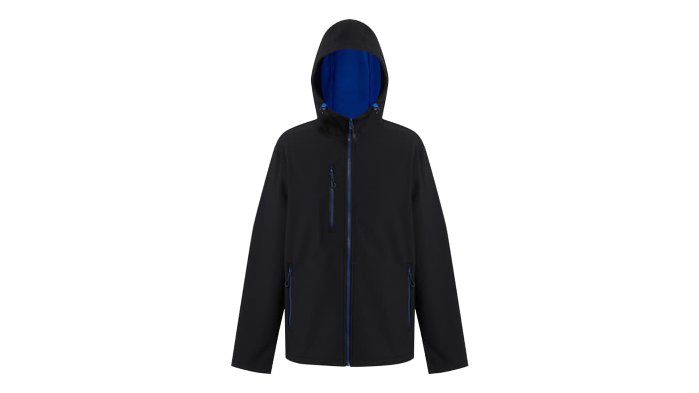 Regatta Professional TRA705 Black/Blue Softshell Jacket, S