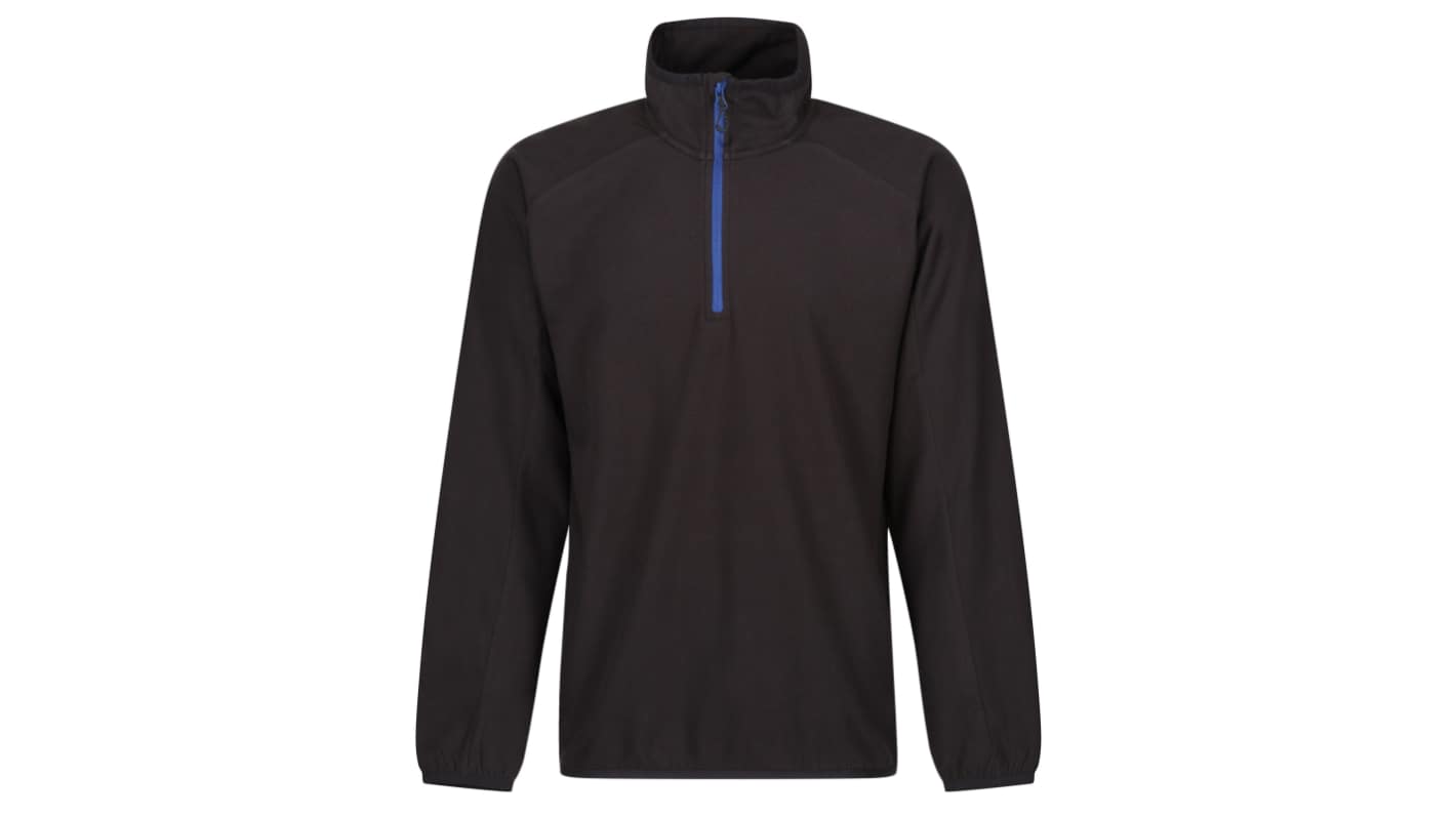 Giacca in pile Regatta Professional TRF691 per  Unisex, col. Nero/Blu, XXXL, in 100% poliestere