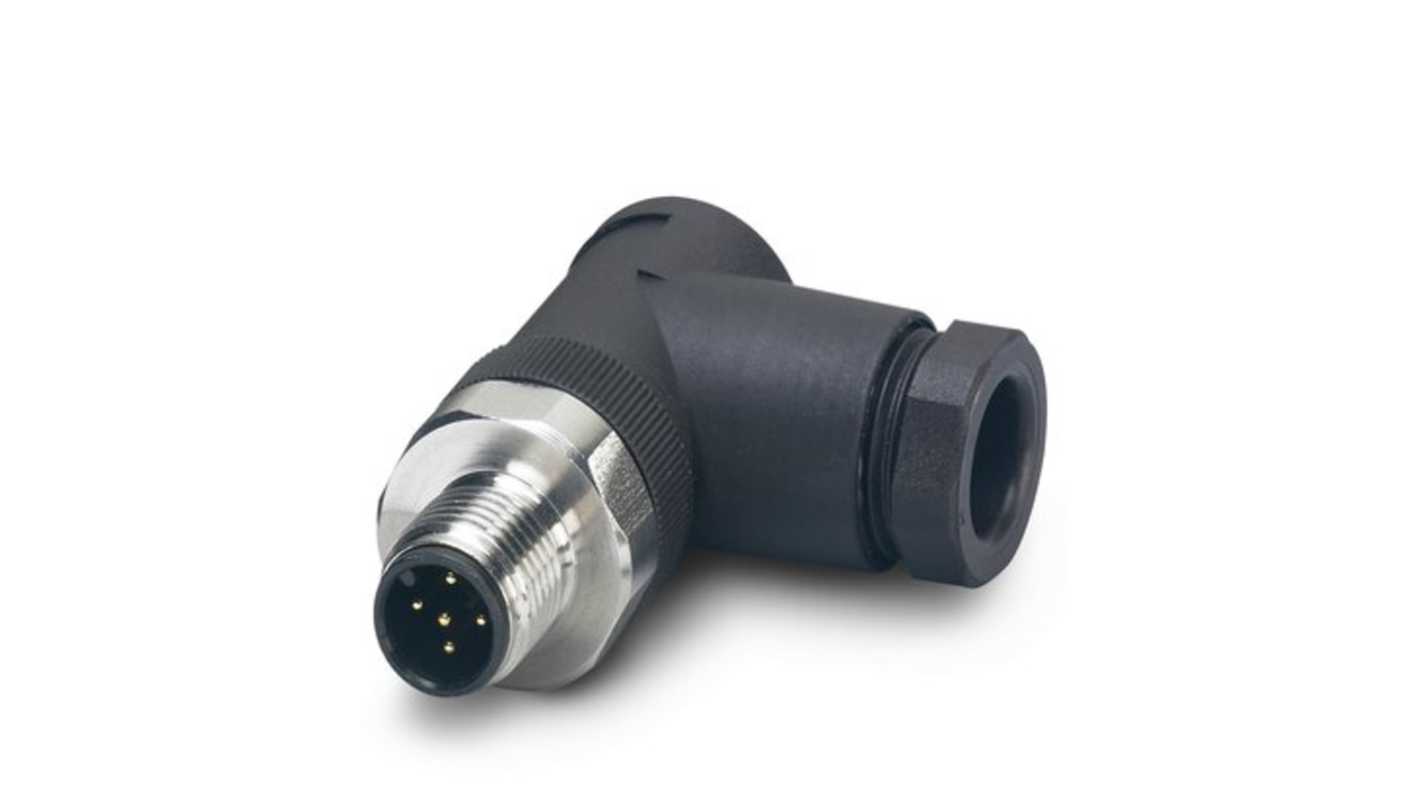 Phoenix Contact Circular Connector, 5 Contacts, Cable Mount, M12 Connector, Plug, Male, IP65, IP67, IP69K, SACC Series