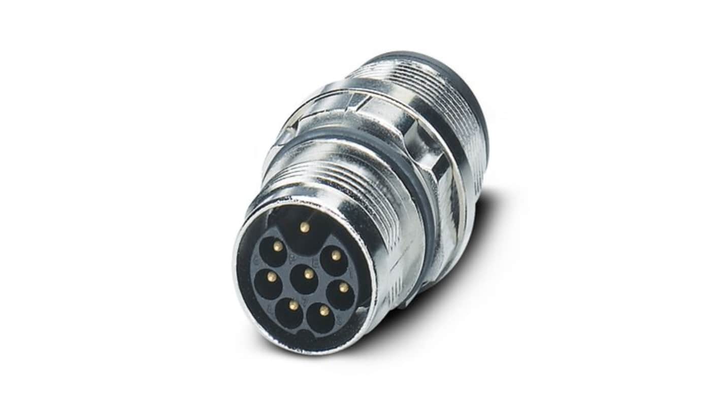 Phoenix Contact Circular Connector, 4 Contacts, Front Mount, M17 Connector, Plug, Male, IP67, ST Series