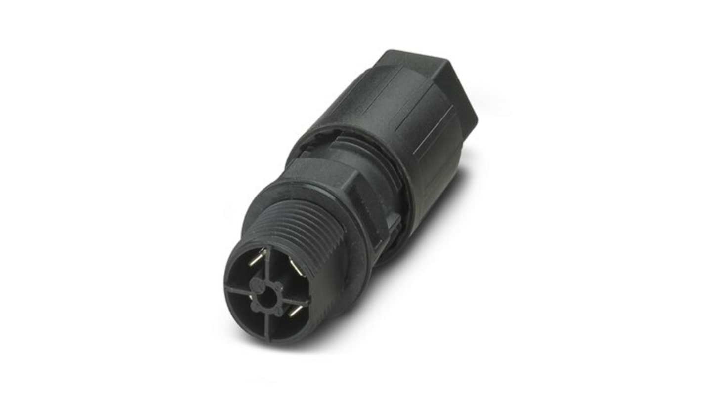 Phoenix Contact Circular Connector, 4 Contacts, Front Mount, M20 Connector, IP66, IP68, IP69K, QPD Series