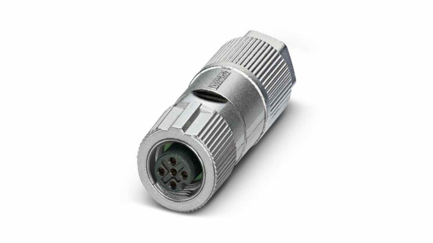 Phoenix Contact Circular Connector, 4 Contacts, Cable Mount, M12 Connector, Socket, Female, IP65, IP67, SACC Series