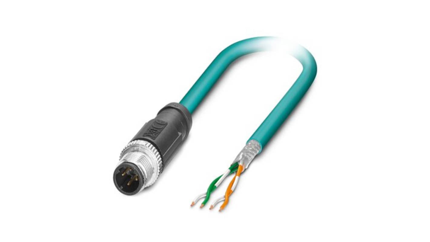 Kabel kat. 5 Cat5 długość 1m Z zakończeniem Phoenix Contact Poliuretan