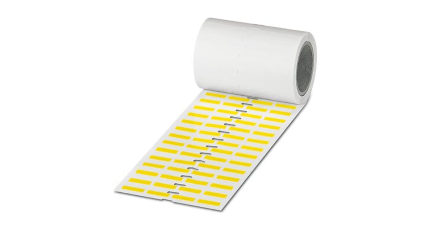 Phoenix Contact EML Yellow Label, 19mm Width, 6mm Height, 2500Per Roll Qty