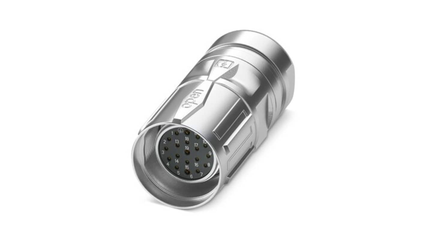 Phoenix Contact Circular Connector, 19 Contacts, Cable, M23 Connector, Socket, Female, IP67, CA Series