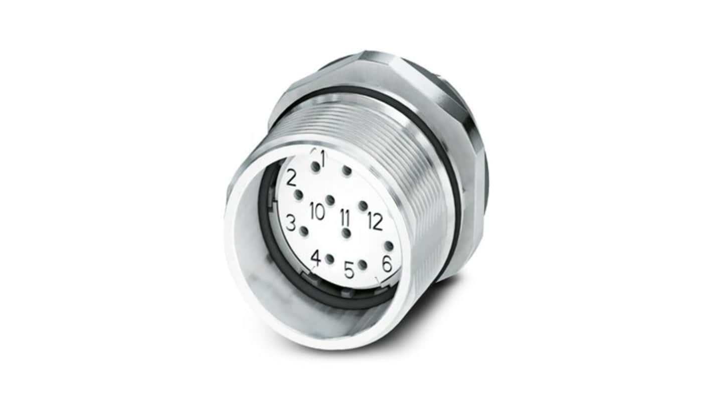 Phoenix Contact Circular Connector, 16 Contacts, Front Mount, M23 Connector, Socket, Female, IP67, CA Series