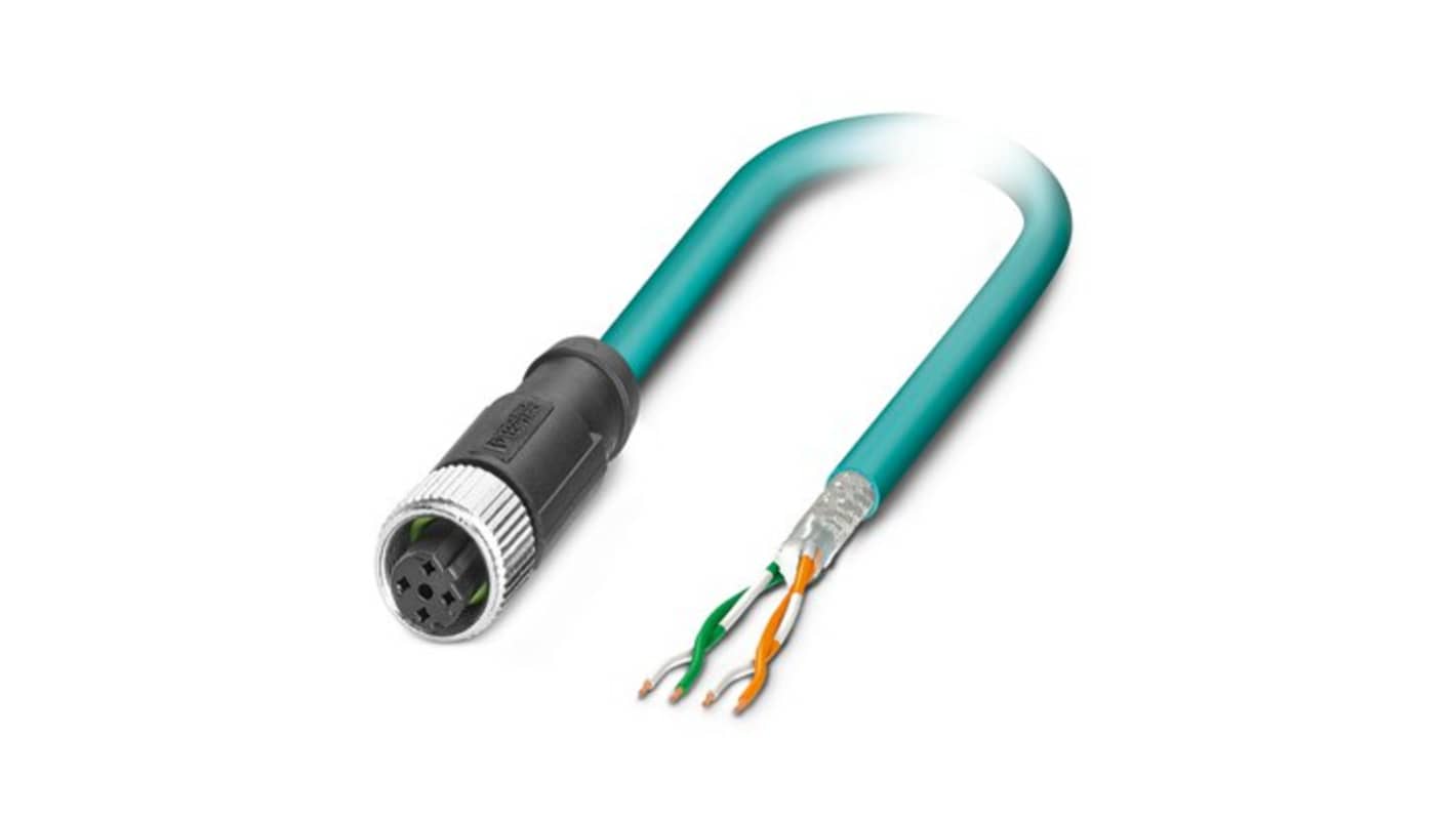 Kabel kat. 5 Cat5 długość 2m Z zakończeniem Phoenix Contact Poliuretan