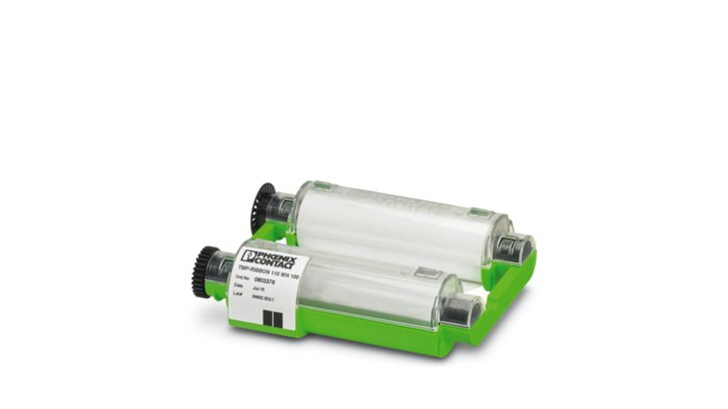 Taśma do drukarki, kolor: Biały, TMP-RIBBON 110 WH 100, Phoenix Contact