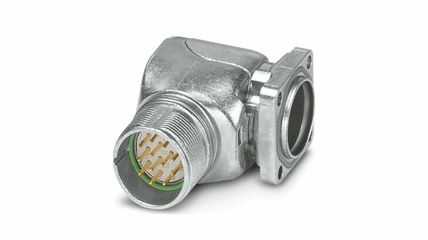 Phoenix Contact Circular Connector, 17 Contacts, Front Mount, M23 Connector, Plug, Male, IP67, CA Series