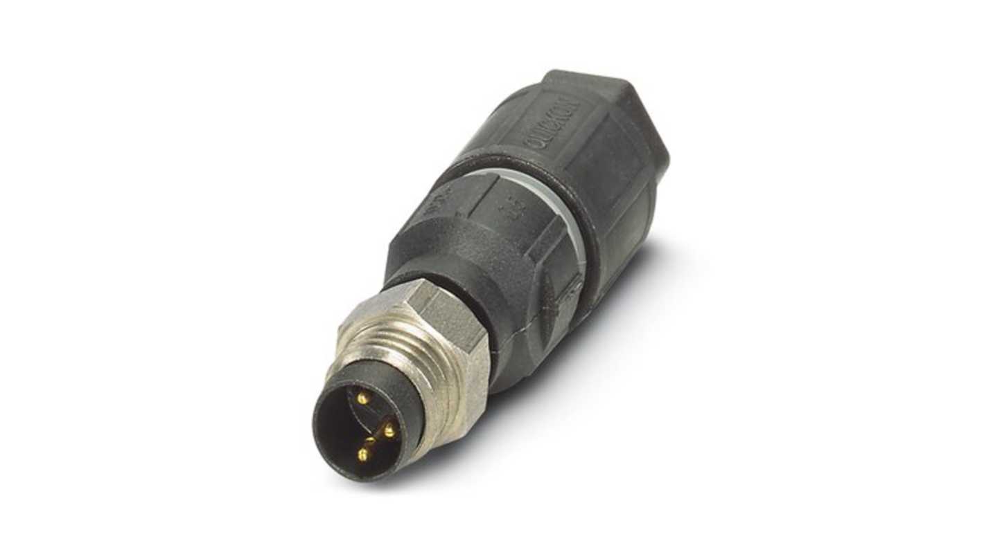 Phoenix Contact Circular Connector, 3 Contacts, Cable Mount, M8 Connector, Plug, Female, IP65, IP67, IP69K, SACC Series