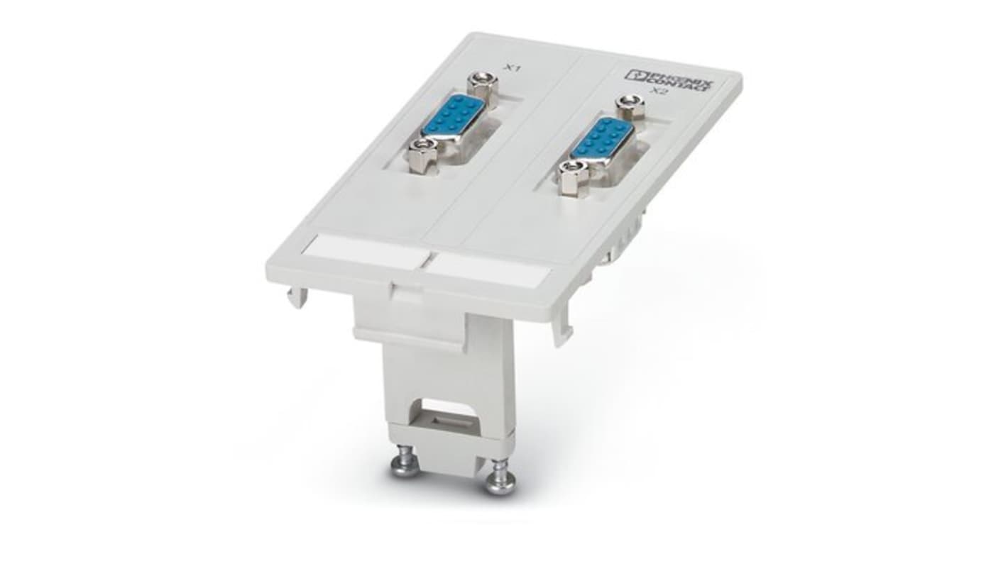 Phoenix Contact VS-SI-FP-2DSUB9-GC-BU/ST Frontplatte, Länge 87,5 mm