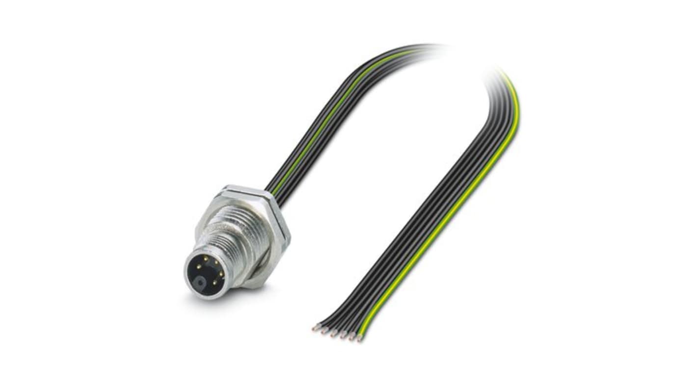 Connettore di potenza Phoenix Contact 14153, 6 Position, 8A, Montaggio posteriore