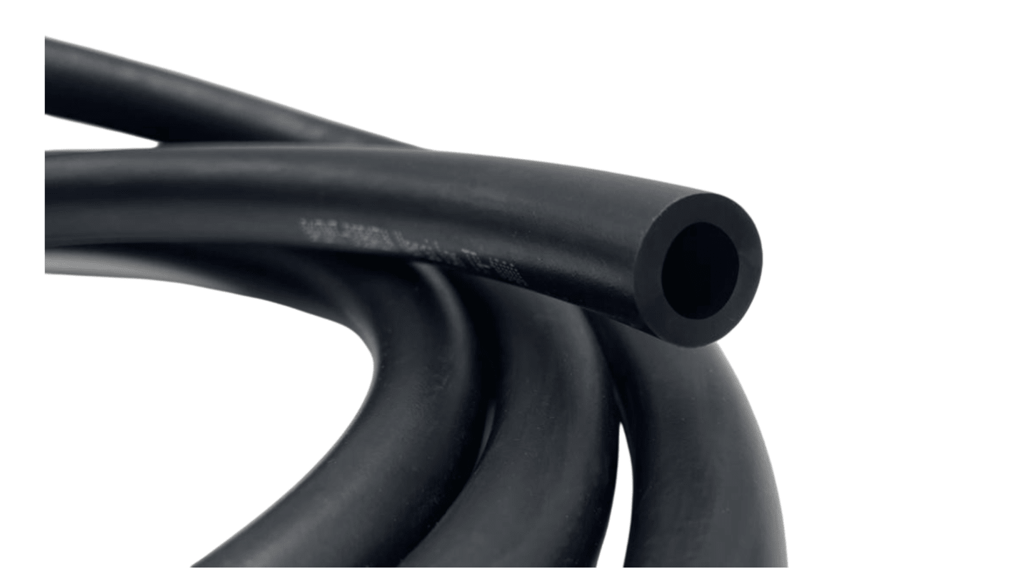 Saint Gobain Versilon™ TR-1055 Rubber, Flexible Tubing, 7.9mm ID, 12.7mm OD, Black, 15.2m