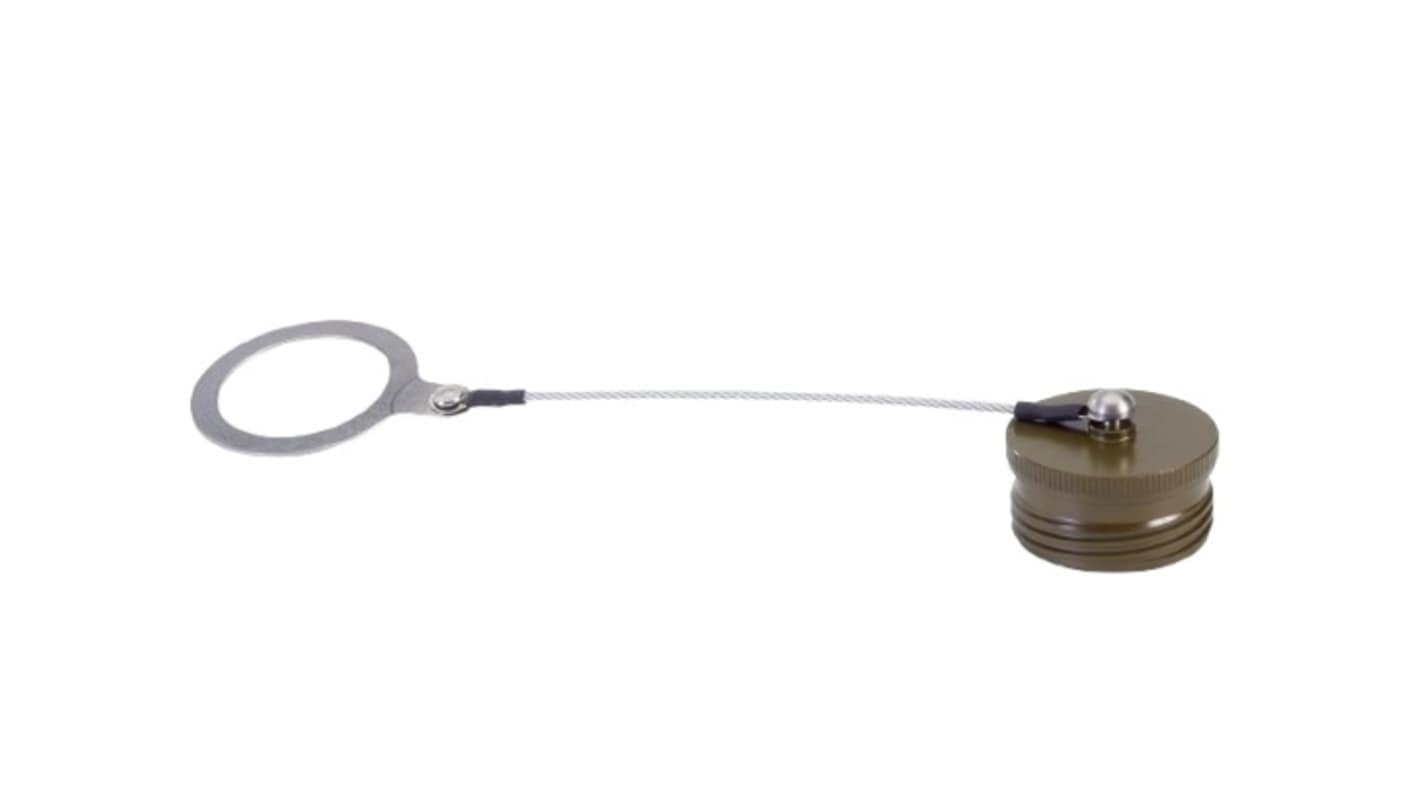 Amphenol India D38999 Series III MIL-DTL-38999 Series III Receptacle Dust Cap, Shell Size 25mm, with Olive Drab Cadmium
