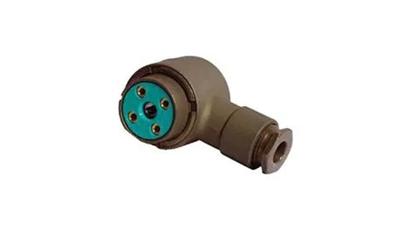 Amphenol India, MW, Brass 18 Way Panel Mount MIL Spec Circular Connector PlugBlack, Blue, Pin Contacts, Screw Lock,