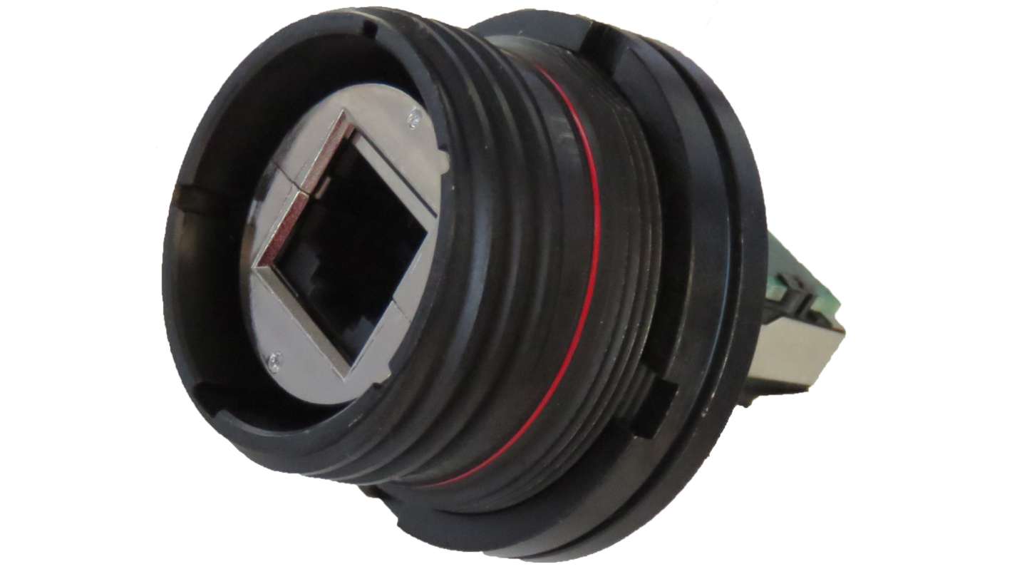 Conector Ethernet Cat6a Conector Amphenol Socapex serie RJF TV6A, de 8 vías