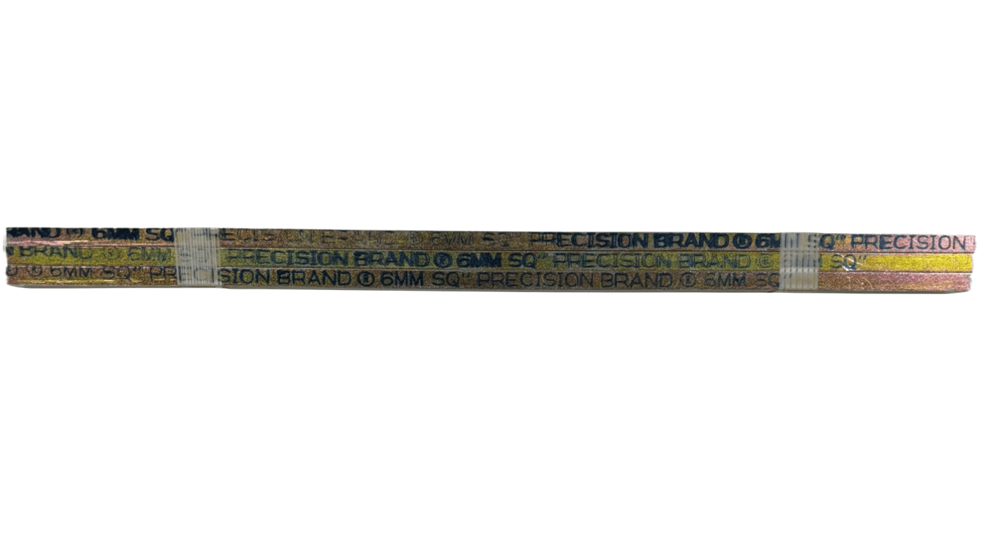 Precision Brand Steel Rectangular Bar, 6mm W, 6mm H, 300mm L