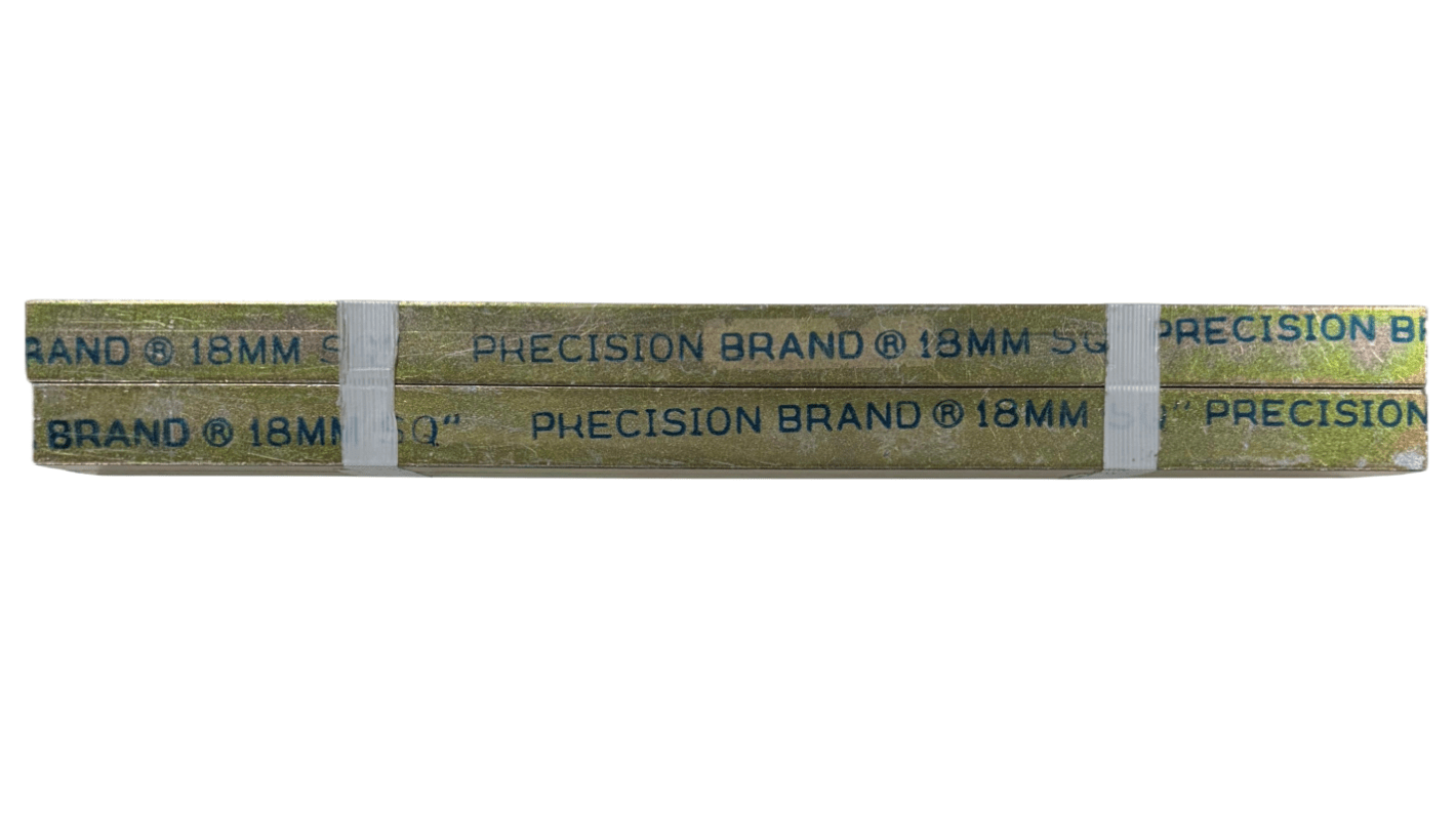 Precision Brand Steel Rectangular Bar, 18mm W, 18mm H, 300mm L