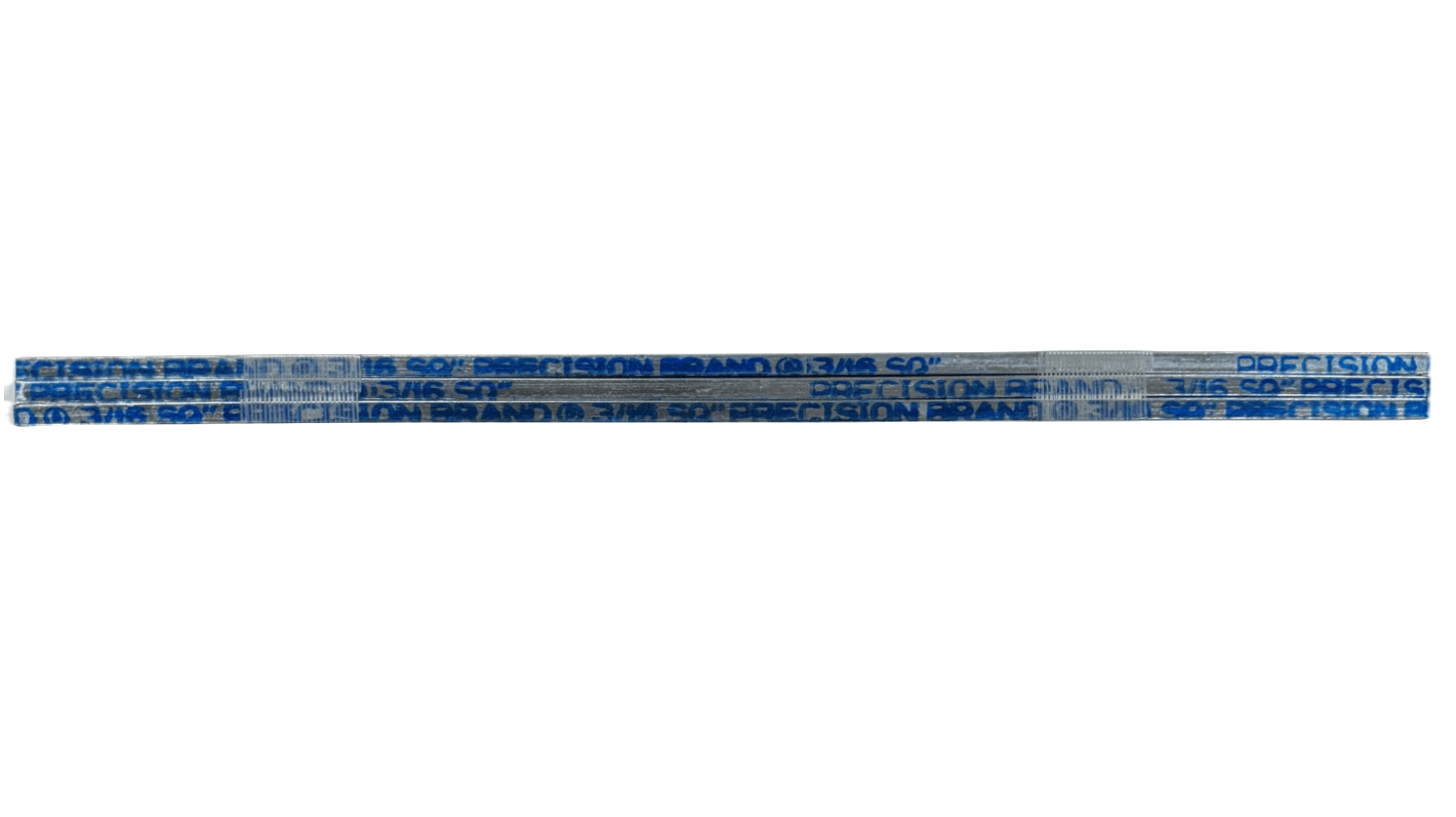 Precision Brand Steel Rectangular Bar, 3/16in W, 3/16in H, 12in L