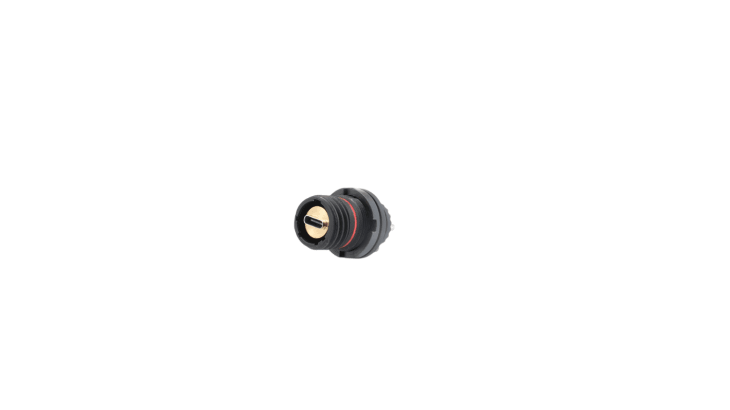 Amphenol Socapex Straight, Panel Mount, Receptacle- Single Port Type Type C USB 3.2 IP68 USB Connector
