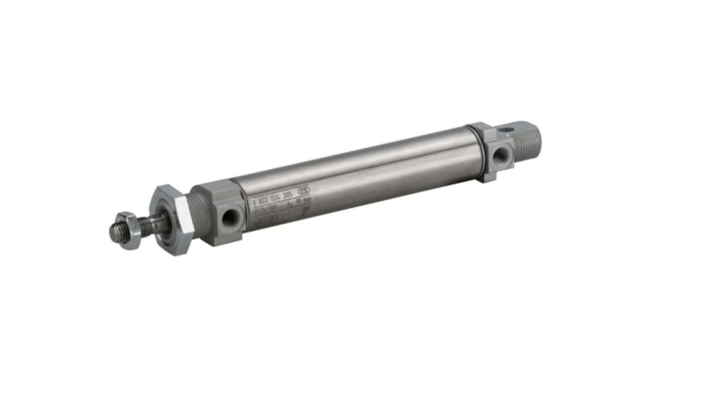 EMERSON – AVENTICS Roundline Cylinder - 0822234009, 25mm Bore, 250mm Stroke, MNI Series, Double Acting