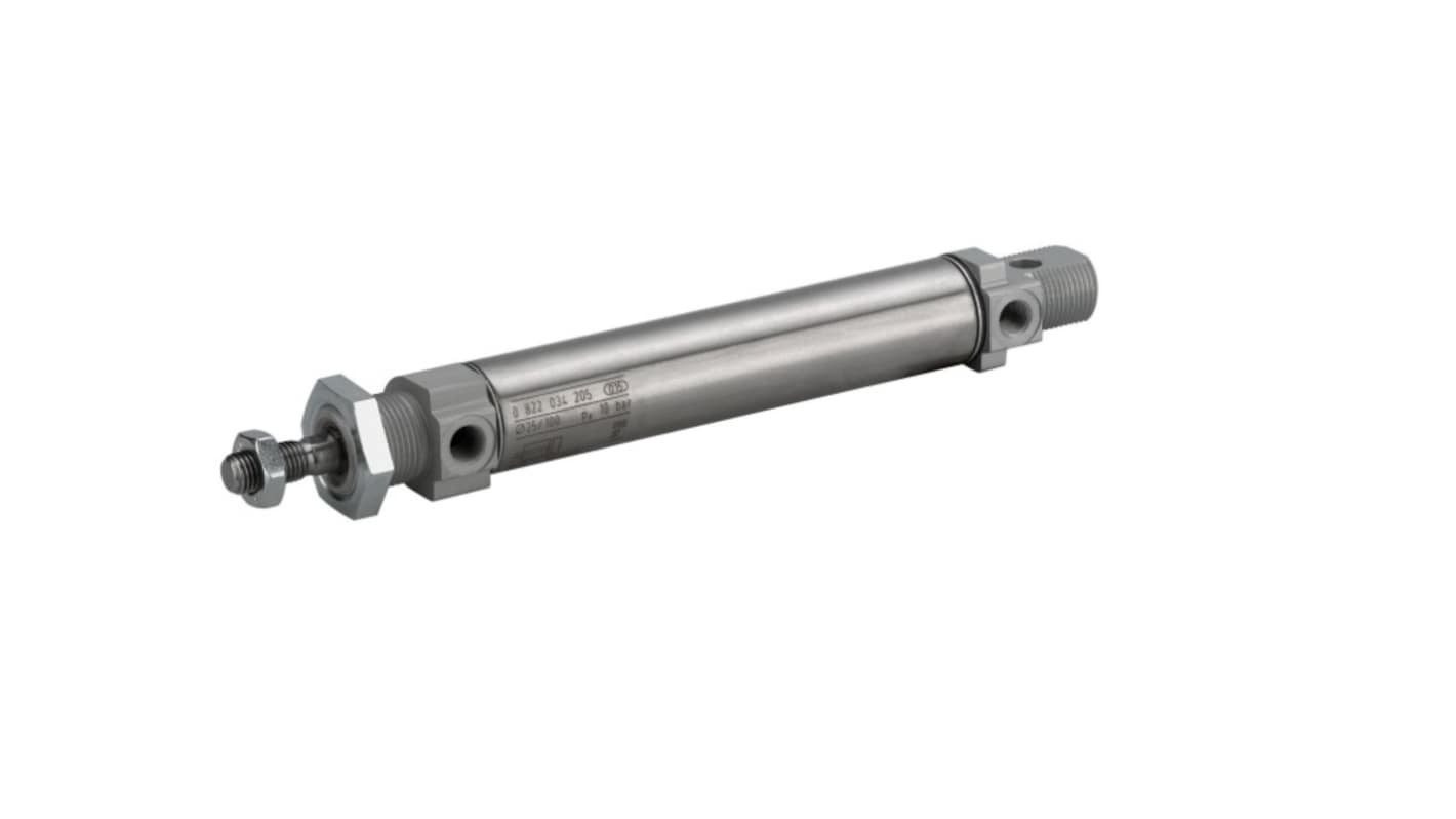 EMERSON – AVENTICS Roundline Cylinder - 0822331206, 12mm Bore, 125mm Stroke, MNI Series, Double Acting