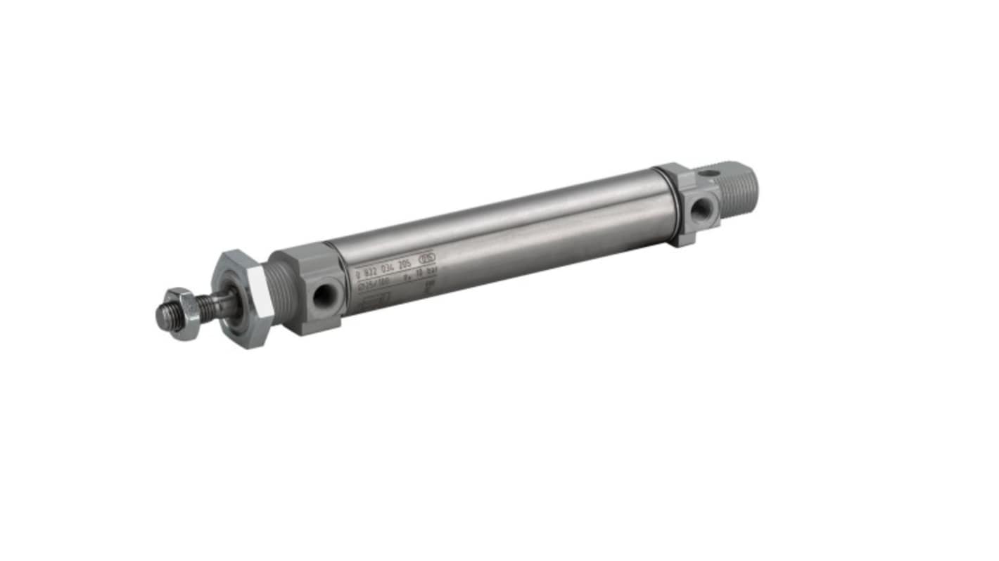 EMERSON – AVENTICS Roundline Cylinder - 0822331219, 12mm Bore, 250mm Stroke, MNI Series, Double Acting