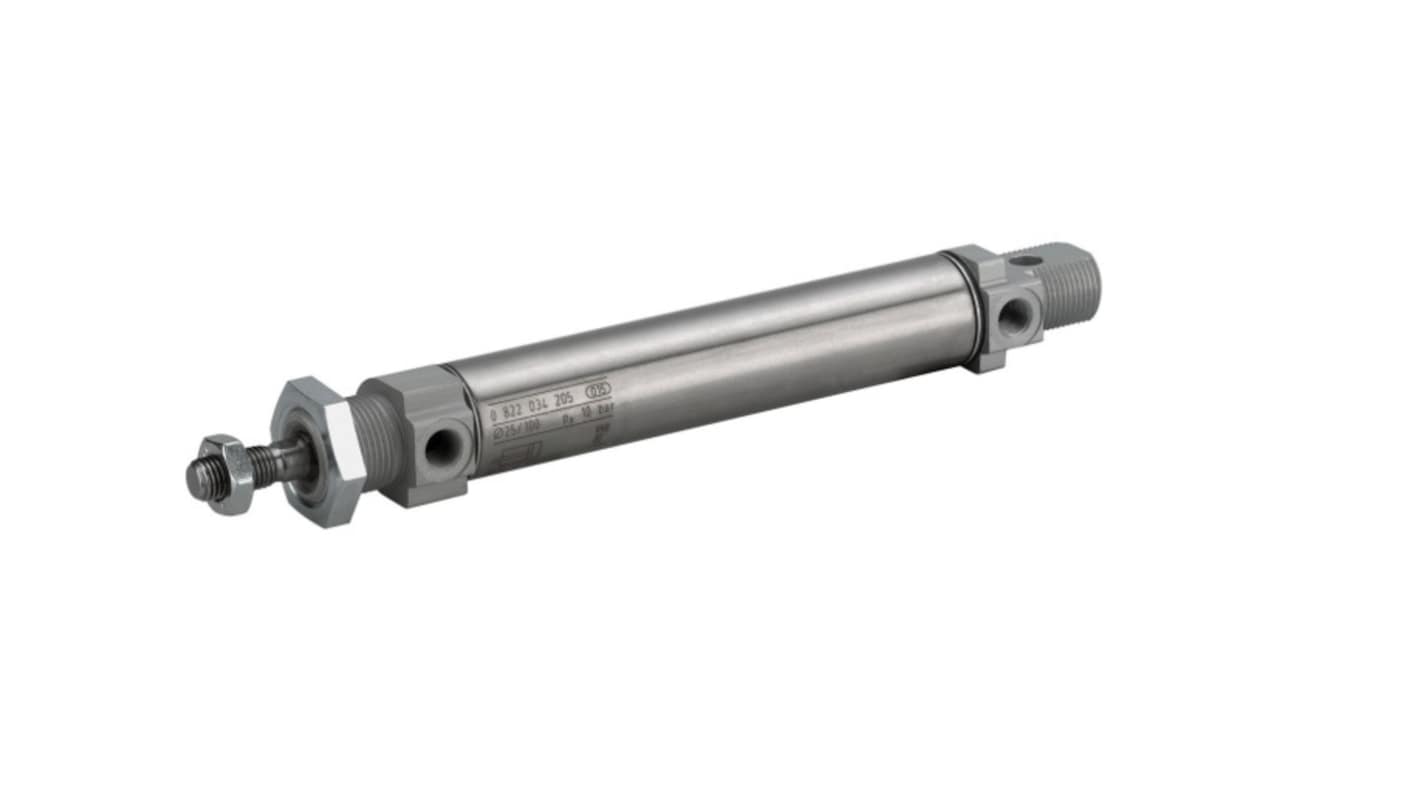 EMERSON – AVENTICS Roundline Cylinder - 0822331223, 12mm Bore, 320mm Stroke, MNI Series, Double Acting