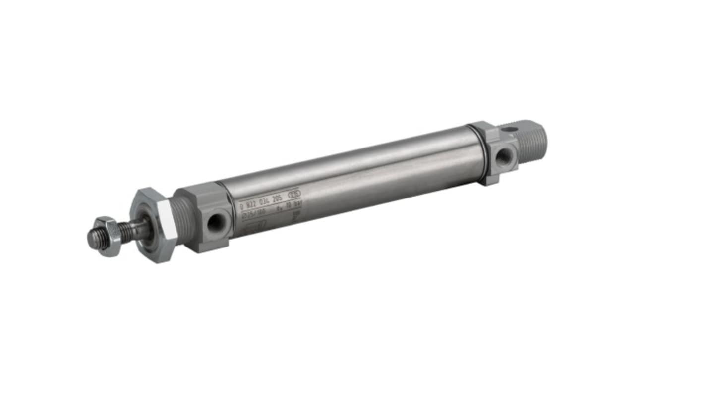 EMERSON – AVENTICS Roundline Cylinder - 0822334206, 25mm Bore, 125mm Stroke, MNI Series, Double Acting