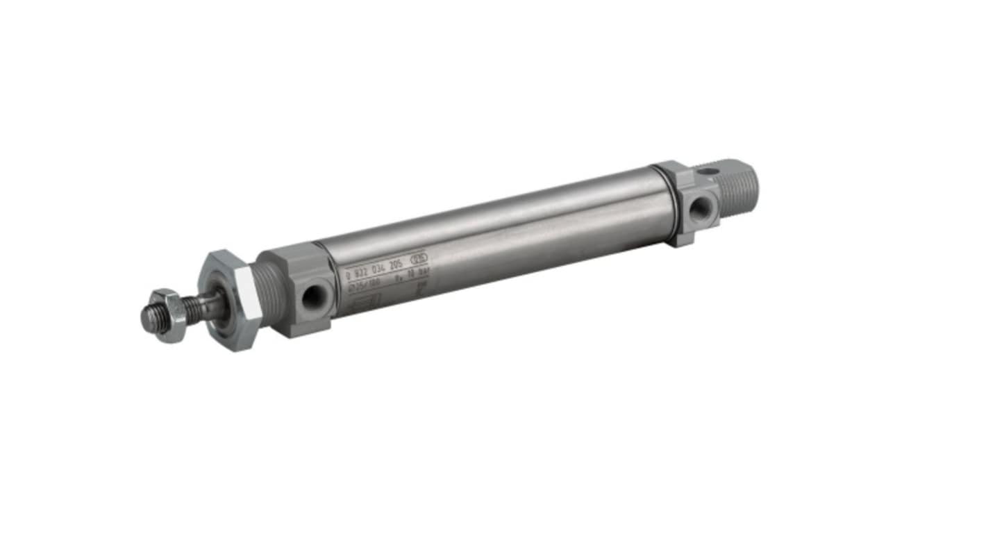 EMERSON – AVENTICS Roundline Cylinder - 0822334453, 25mm Bore, 10mm Stroke, MNI Series, Double Acting