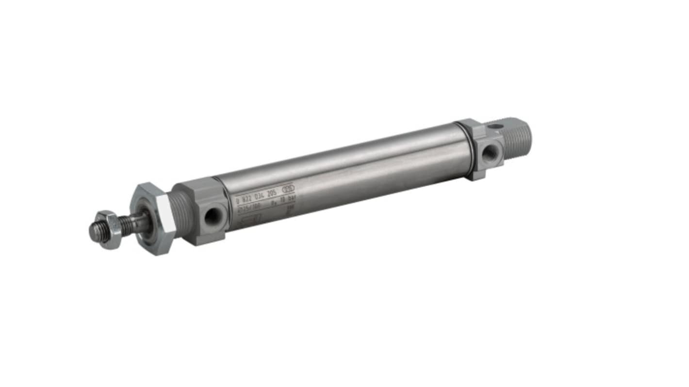 EMERSON – AVENTICS Roundline Cylinder - 0822334510, 25mm Bore, 320mm Stroke, MNI Series, Double Acting